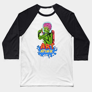 Art Attack Baseball T-Shirt